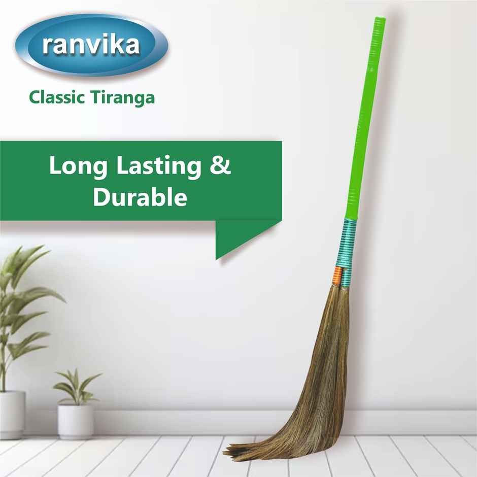Ranvika Classic Tiranga Broom | Assorted