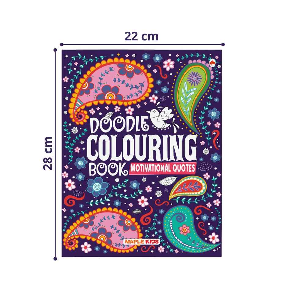 Doodle Colouring Book for Kids | Motivational Quotes | Age 4+ | Colouring Activity Book