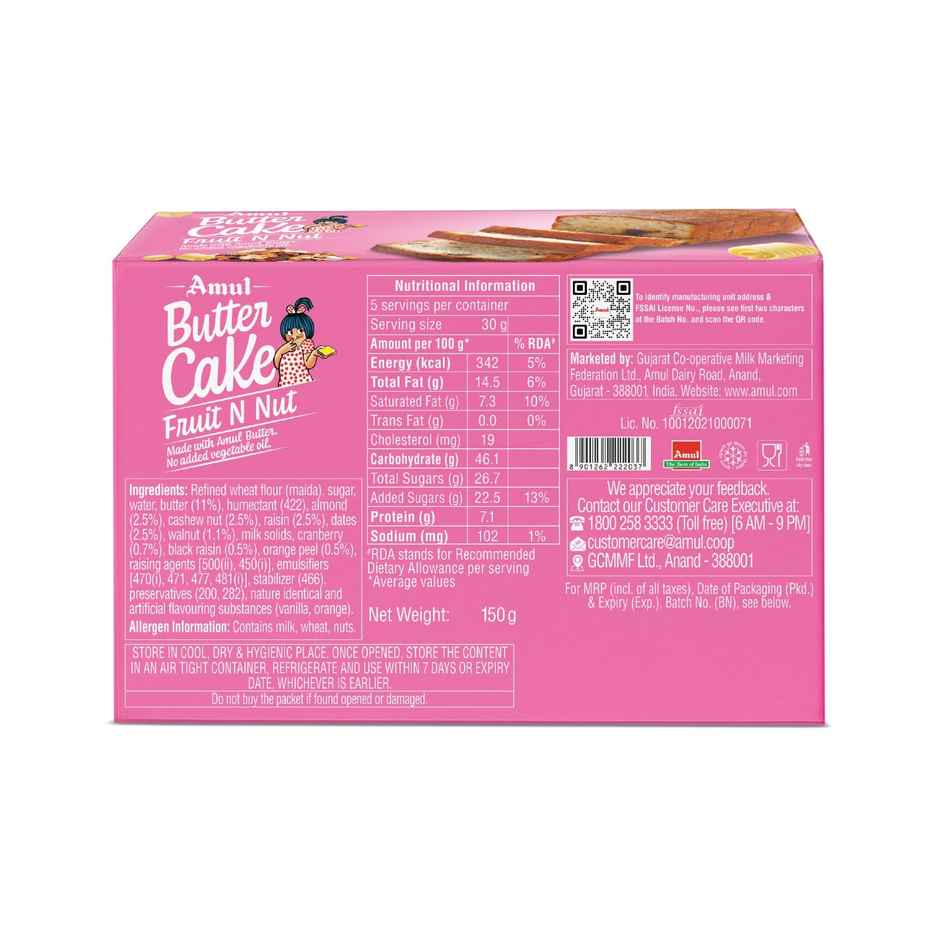 Amul Butter Cake Fruit & Nut