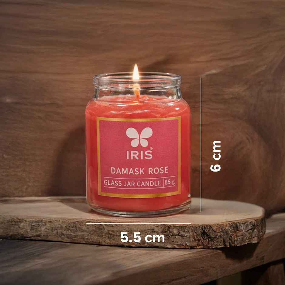 IRIS Damask Rose Fragranced Yankee Jar Candle