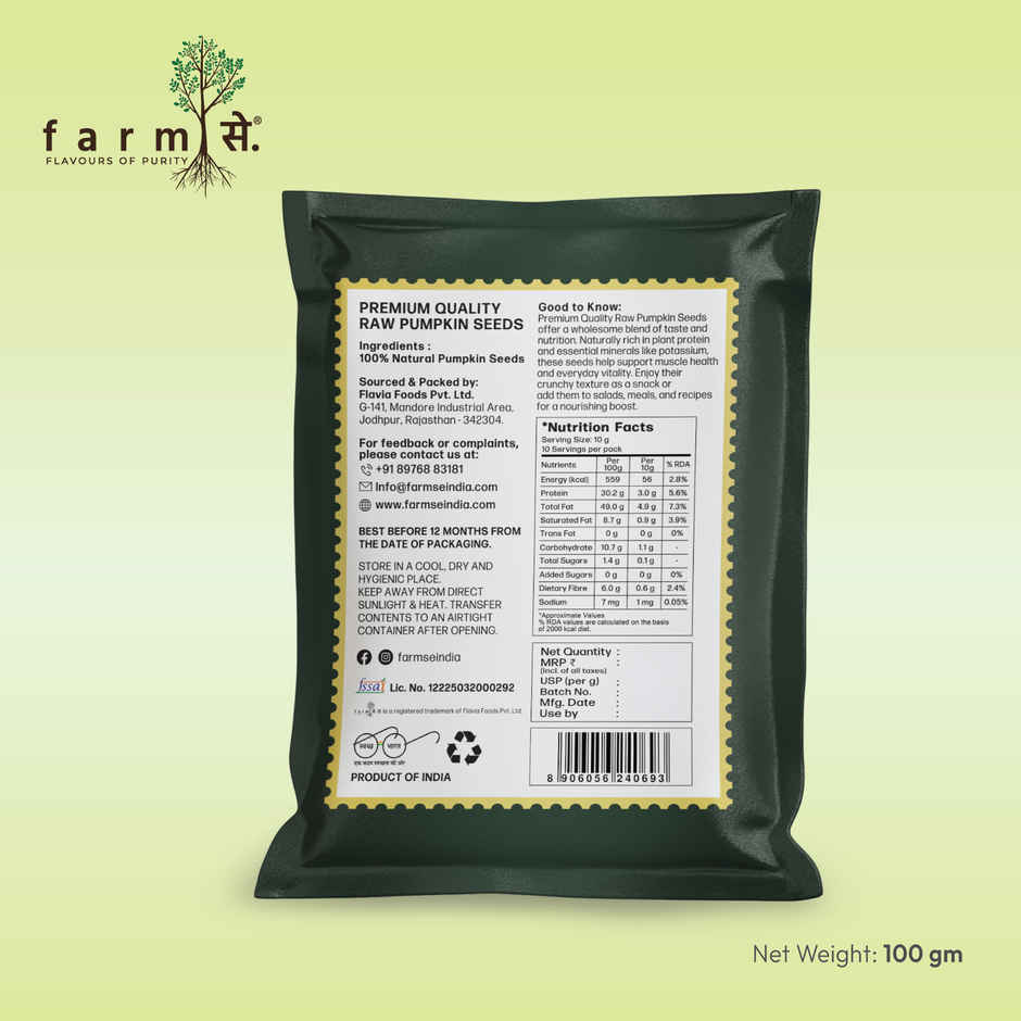 Farmse Pumpkin Seeds Raw