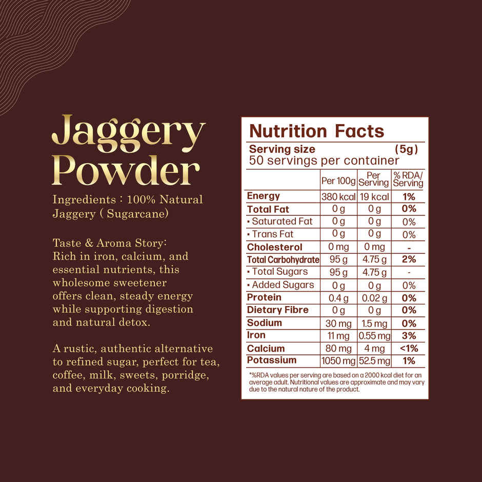 Farmse Chemical Free & Pure Jaggery Powder