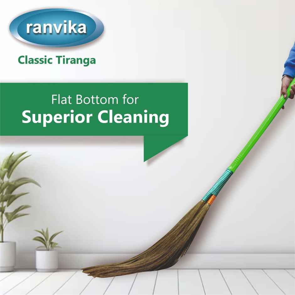 Ranvika Classic Tiranga Broom | Assorted