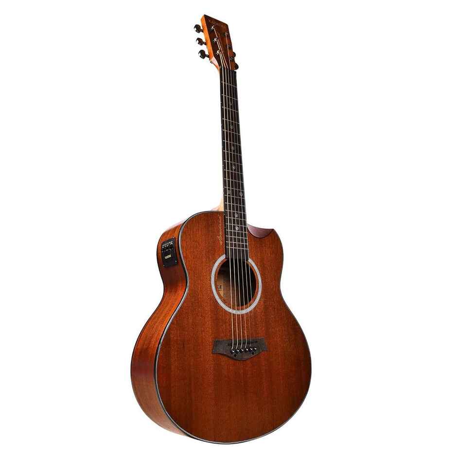 Kadence Slowhand Mahogany Top Shm03 | Semi Acoustic Guitar | 38 Inch | With Padded Bag And Preamp