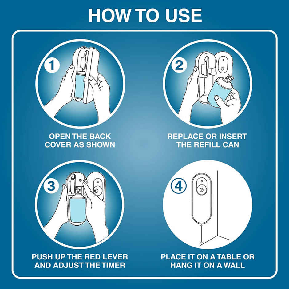 Godrej Aer Matic Cool Surf Blue Automatic Room Fresheners Refill Combo