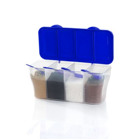 2Mech Kitchen Storage Container With Spoon | 4 Section