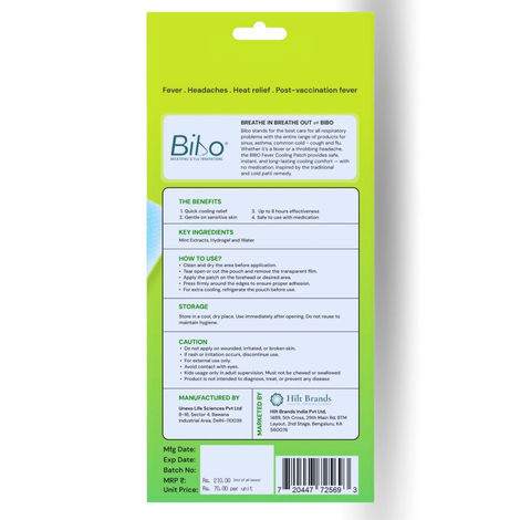 Bibo Bibo Fever Cooling Patch