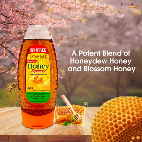 Patanjali Honey Squeezy Natural Shahed Sahad No Added Sugar