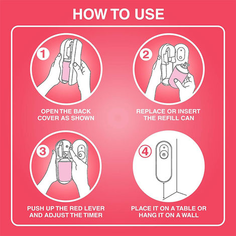 Godrej Aer Matic Petal Crush Pink Automatic Room Fresheners Refill