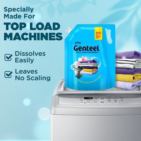 Genteel Liquid Detergent Refill Pouch - Top Load