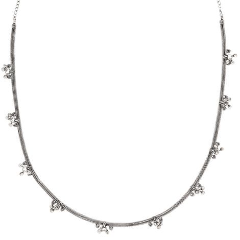 Teejh Teejh Menaka Silver Oxidised Ghungroo Kamarbandh