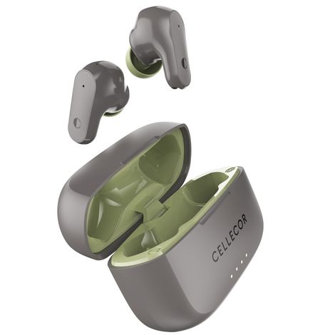 Cellecor Bropods C109 TWS With 60 Hrs Playtime ENC 50ms Low Latency Fast Charging - Type-c - Green