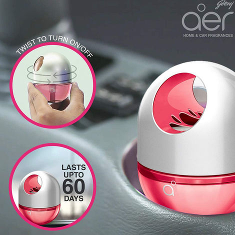Godrej Aer Twist Car Air Freshener Gel Car Accessories Petal Crush Pink