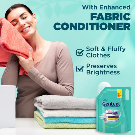 Genteel Liquid Detergent Refill Pouch - Front Load