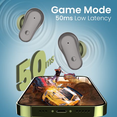 Cellecor Bropods C109 TWS With 60 Hrs Playtime ENC 50ms Low Latency Fast Charging - Type-c - Green