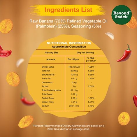 Beyond Snack Kerala Banana Chips - Hot & Sweet Chilli