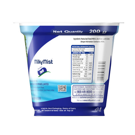 Milky Mist Plain Curd Cup