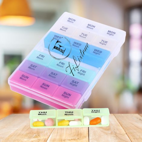 Filixtrue Weekly Pill Organizer | Box