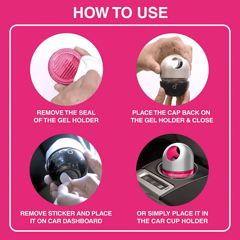 Godrej Aer Twist Car Air Freshener Gel Car Accessories Petal Crush Pink