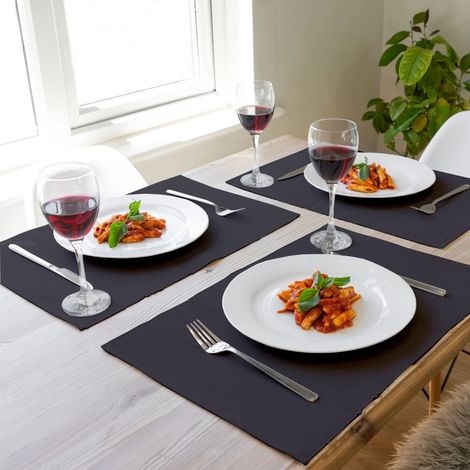 Lushomes Table Mat - Grey | Ribbed | 13 x 19 inch