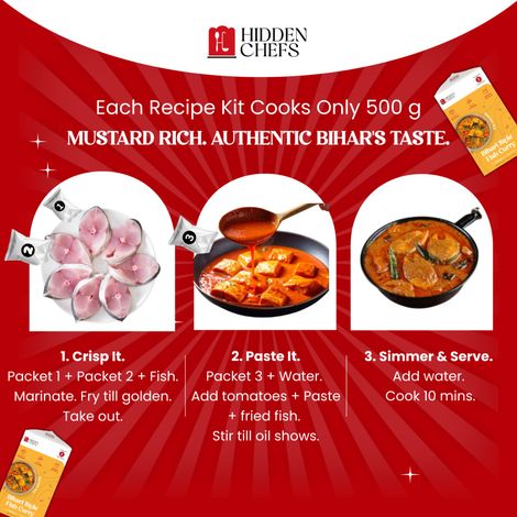 Hidden Chefs Bihari Style Fish Curry Recipe Kit