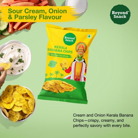 Beyond Snack Kerala Banana Chips - Sour Cream, Onion & Parsley