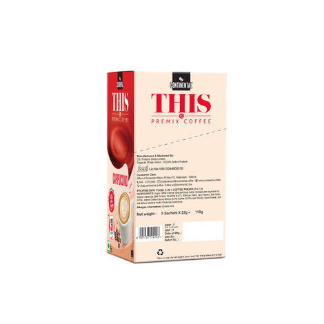 Continental THIS Premix Coffee Powder - Cappuccino | Sachet