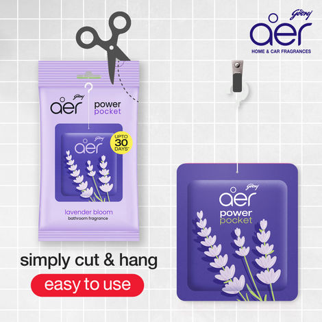 Godrej Aer Lavender Bloom Power Pocket Bathroom Freshener
