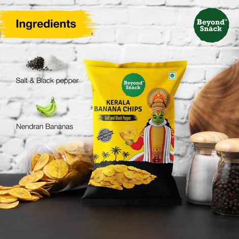 Beyond Snack Kerala Banana Chips - Salt & Black Pepper