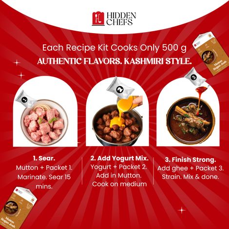 Hidden Chefs Mutton Rogan Josh Recipe Kit