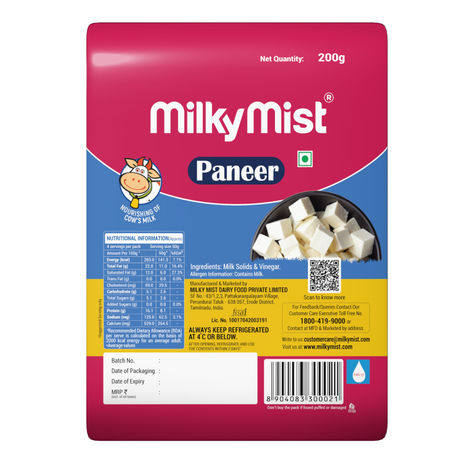 Milky Mist Paneer