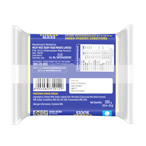 Milky Mist Cheese- Slices