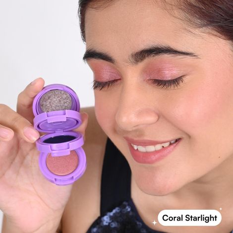 Gush Beauty Eye Like It Stacked | Easy To Blend 4 In 1 Eyeshadow Palette | Heavy Metal | Pearl, Blue, Starlight, & Bronze