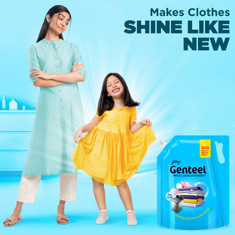 Genteel Liquid Detergent Refill Pouch - Top Load