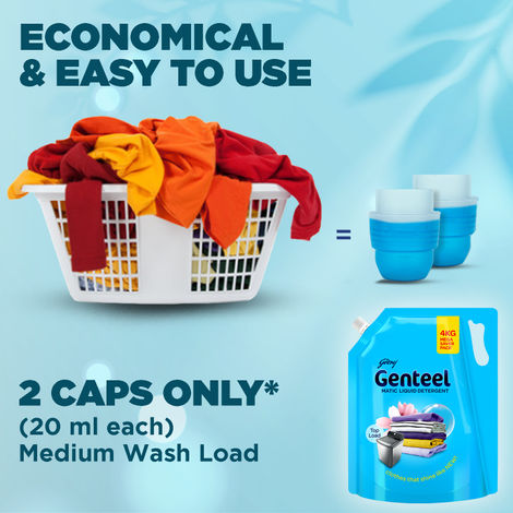 Genteel Liquid Detergent Refill Pouch - Top Load
