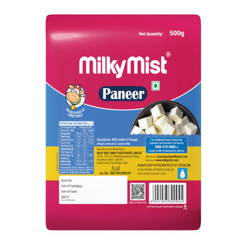 Milky Mist Paneer