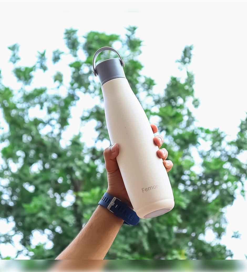 Femora Thermo Stainless Steel | Insulated Bottle 700 ml Pastle Grey