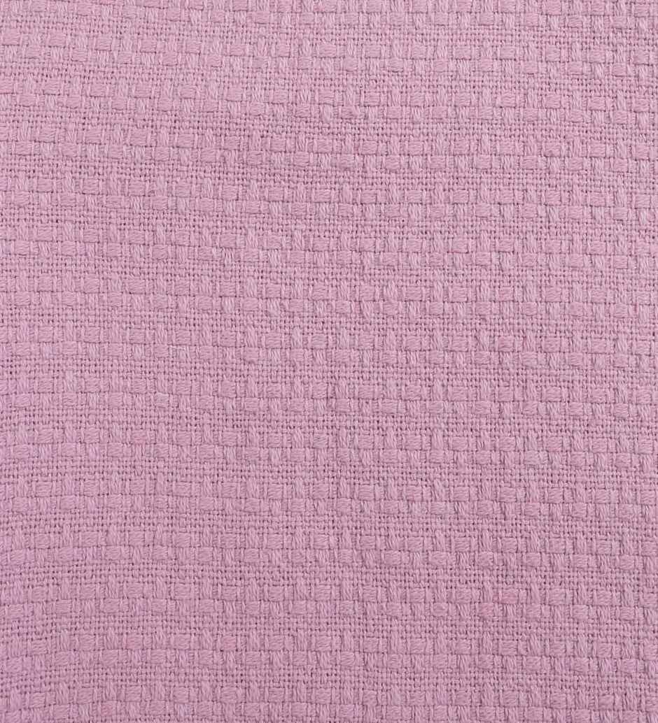 Casacraft by Pepperfry Cotton Sofa Throw | Soft Couch | Pink | 20 x 24 in