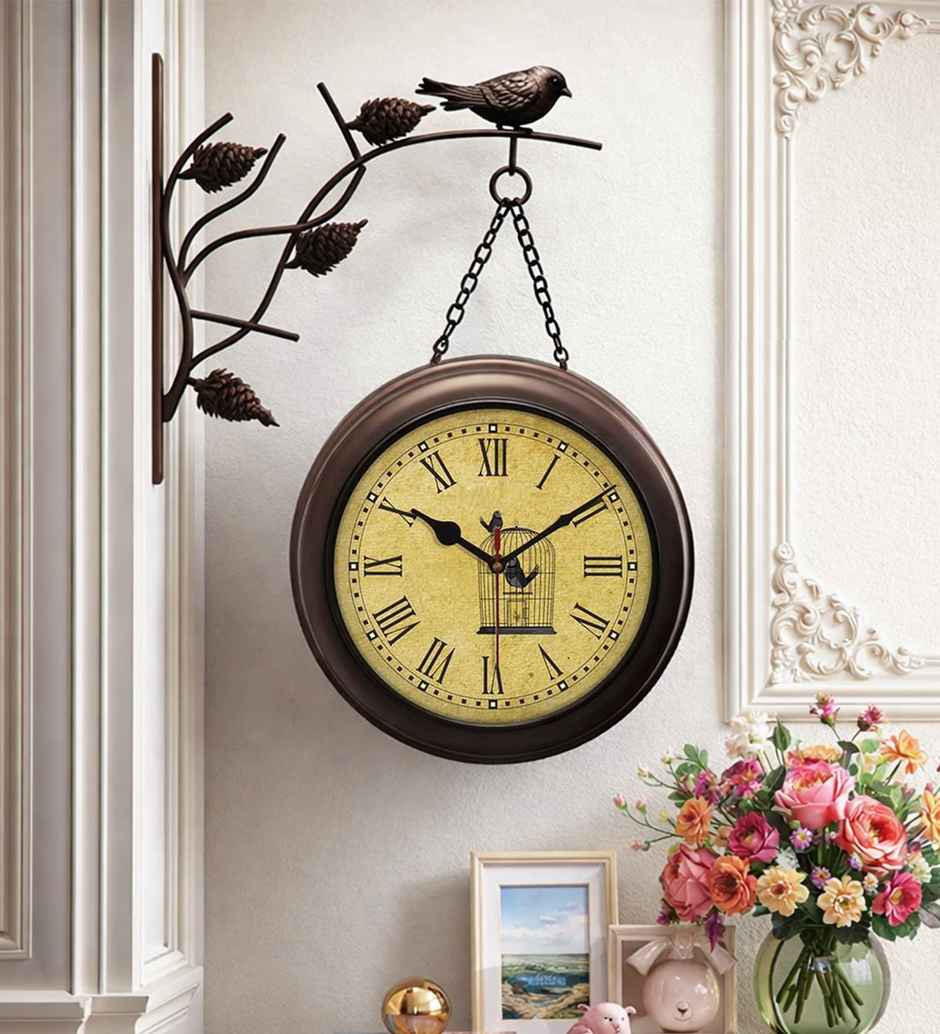 Casacraft by Pepperfry Classic Multicolour Plastic Station Wall Clock