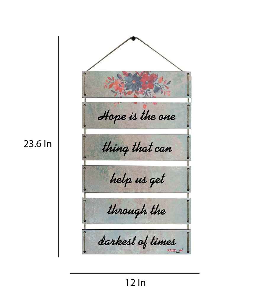 Casacraft by Pepperfry Motivational Quotes Multicolour MDF Wall Hanging