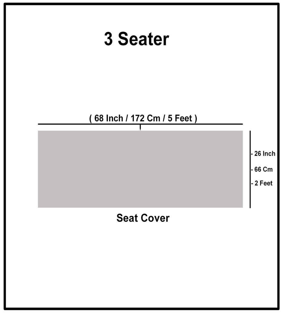 Casacraft by Pepperfry Velvet Sofa Cover | Washable Couch Cover | Grey | 10.22 x 26.65 cm