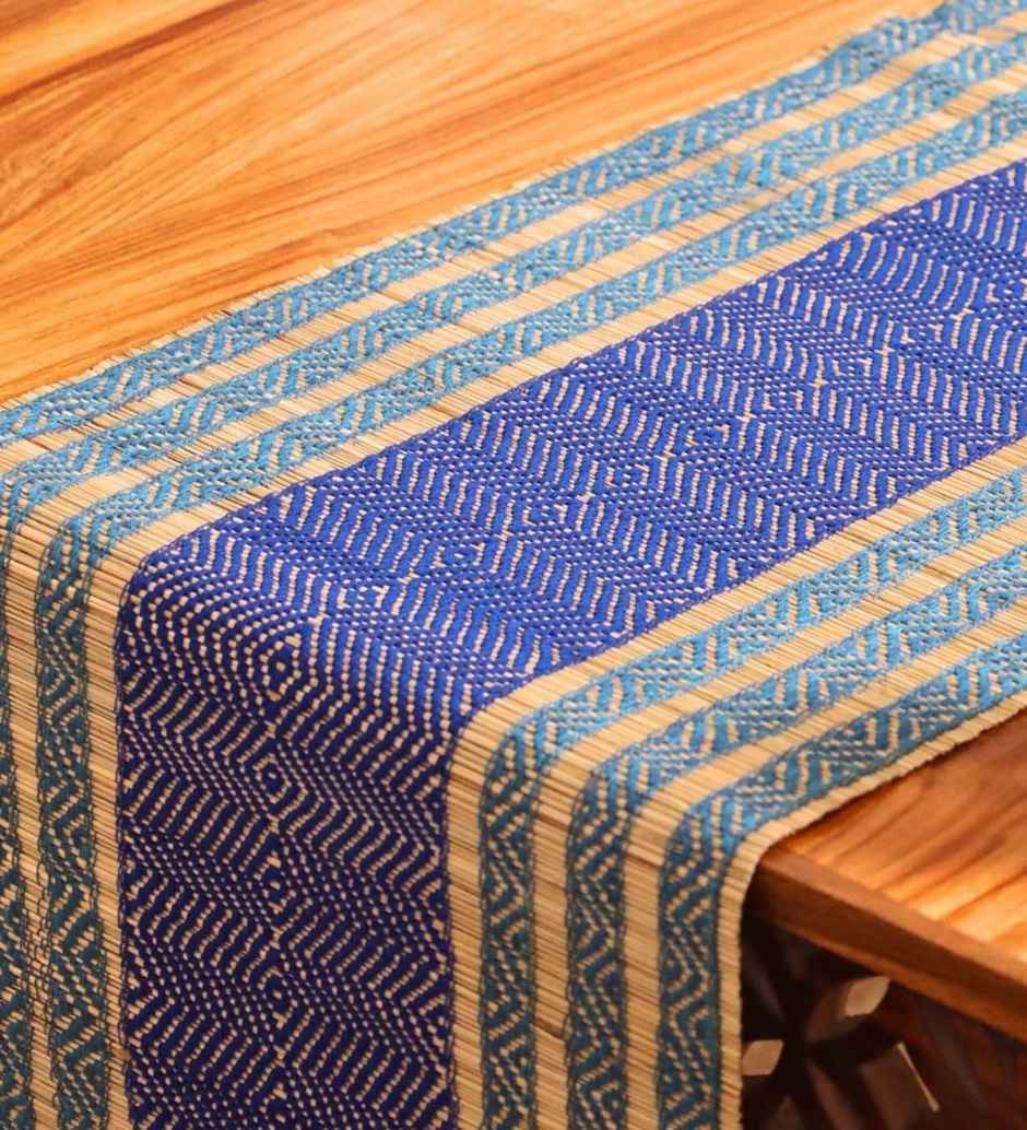 Casacraft by Pepperfry Grass Table Runner | Dining Table Runner | Multicolor | 31 x 152 cm