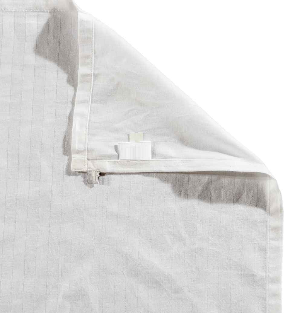 Casacraft by Pepperfry Cotton Blend Table Cloth | Dining Table Cover | White | 90 x 60 in