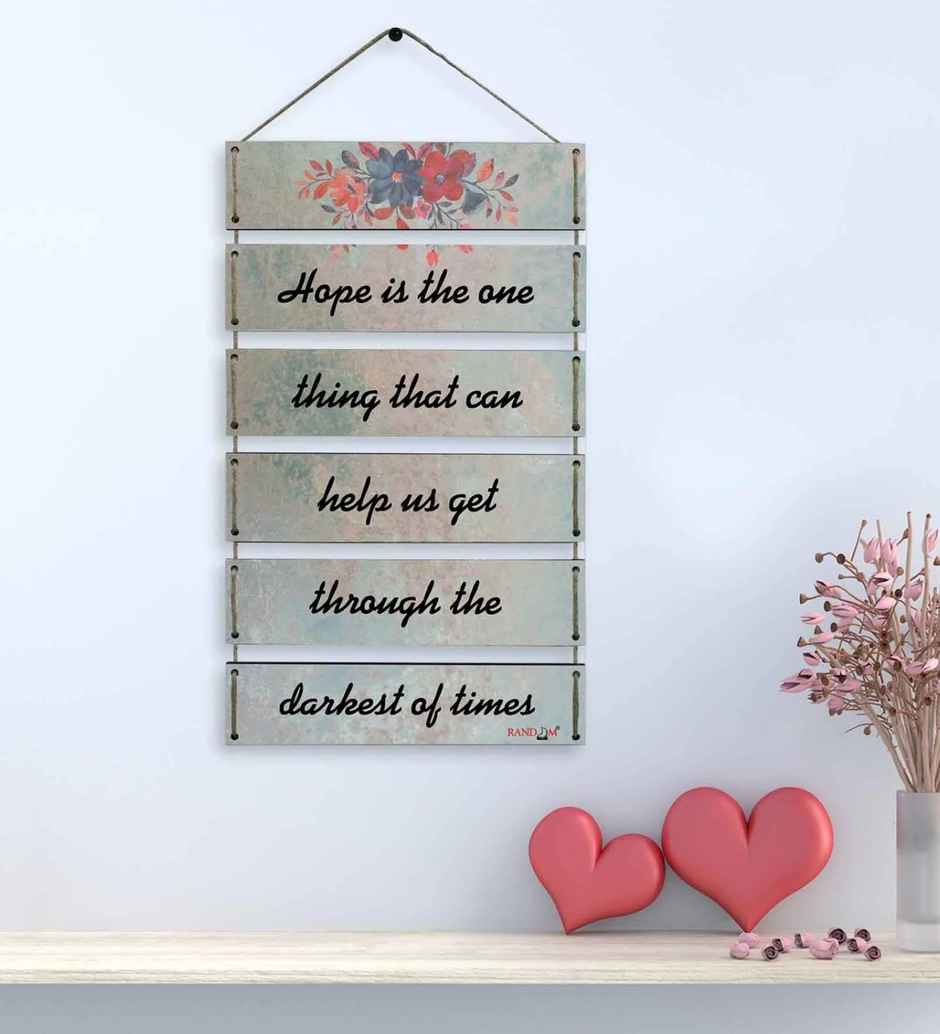 Casacraft by Pepperfry Motivational Quotes Multicolour MDF Wall Hanging
