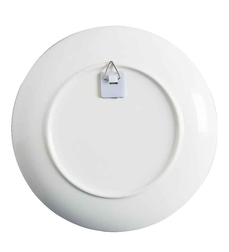 CasaCraft Pepperfry Divine Shri Ram Mandir Ayodhya Ceramic Decorative Round Wall Hanging Plate