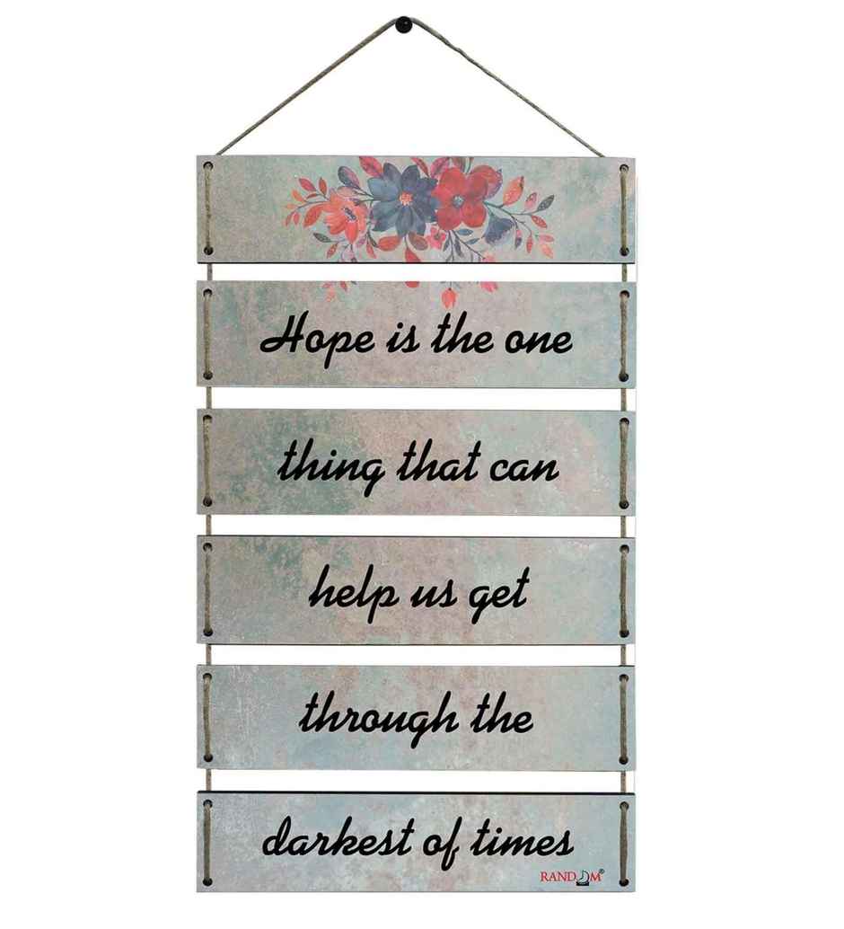 Casacraft by Pepperfry Motivational Quotes Multicolour MDF Wall Hanging
