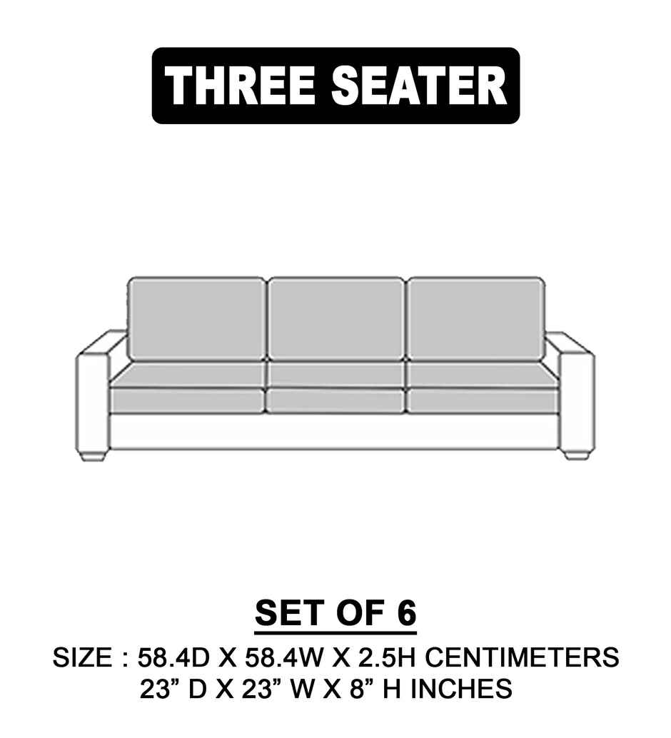 Dream Care Terry Plain Sofa Cover | Maroon Pack of 6 | 23 x 23 Inch