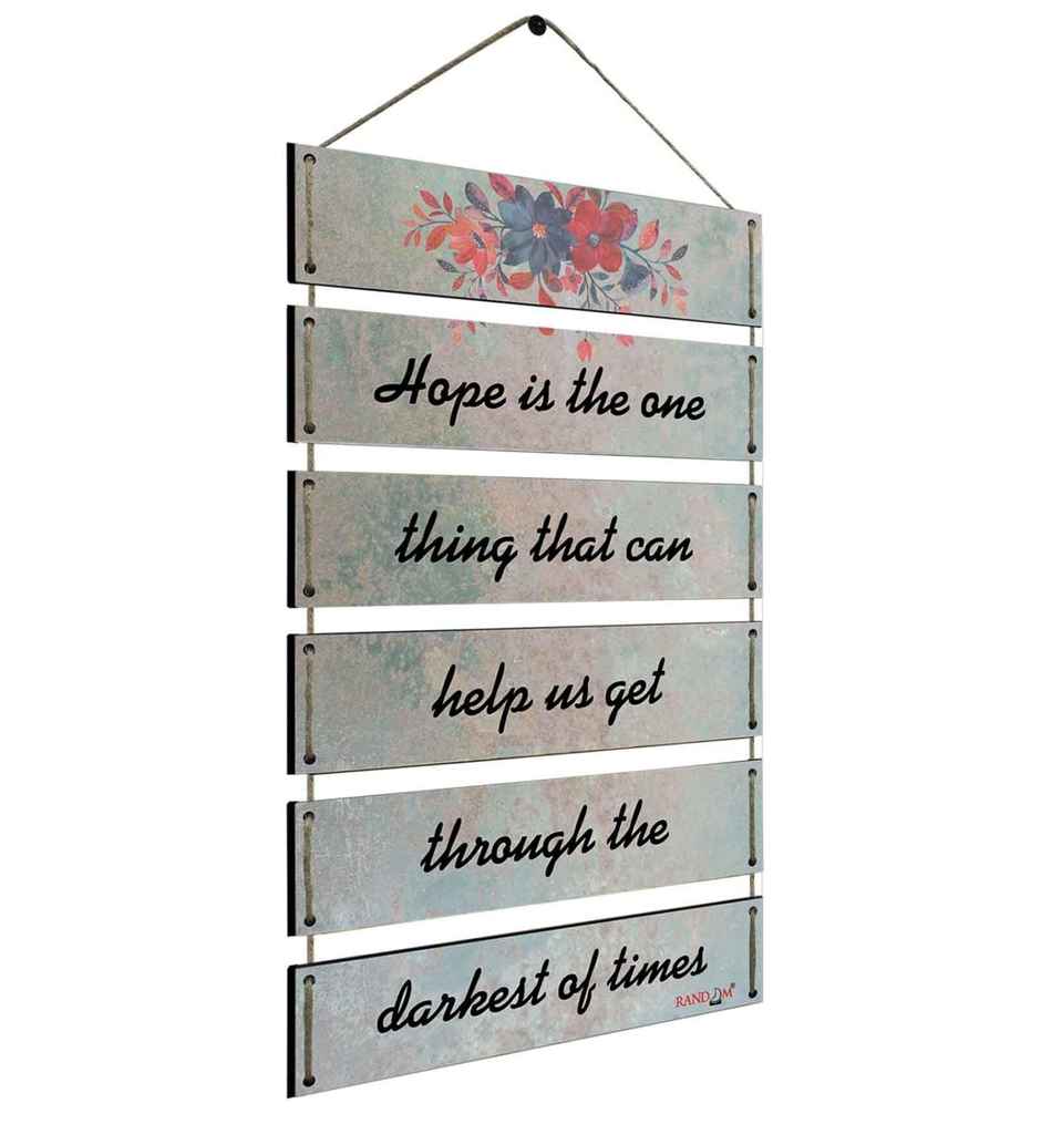 Casacraft by Pepperfry Motivational Quotes Multicolour MDF Wall Hanging