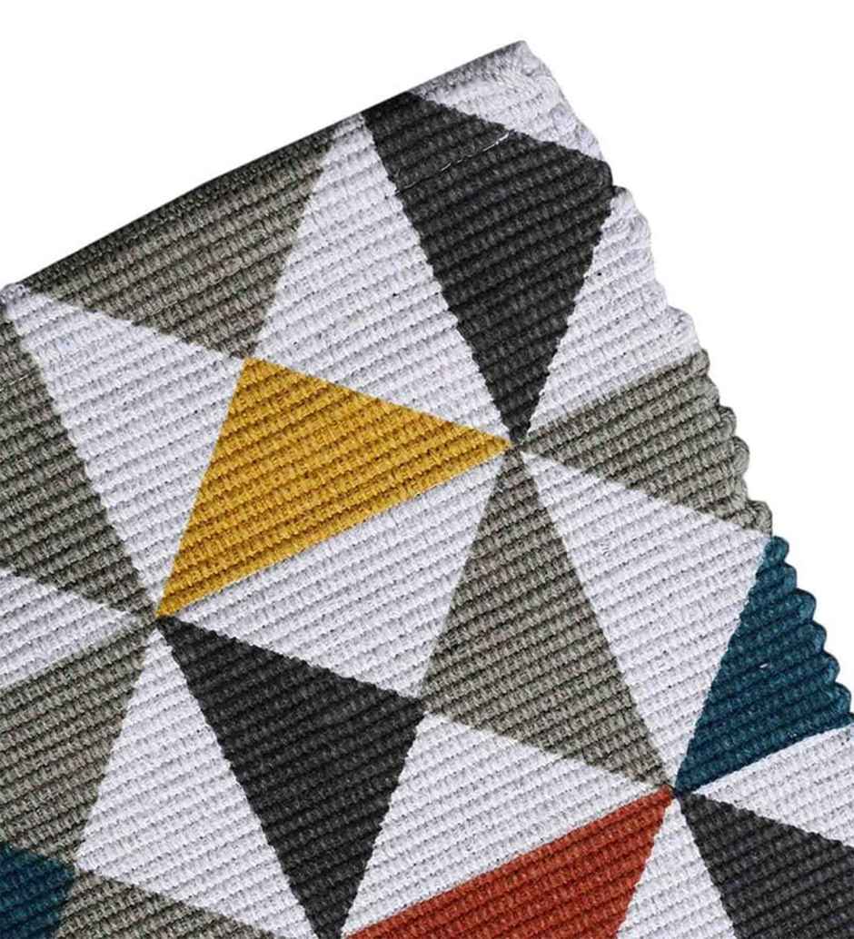Casacraft by Pepperfry Hand Woven Runner 72 x 20 Inches | Geometric, Striped | Multicolor