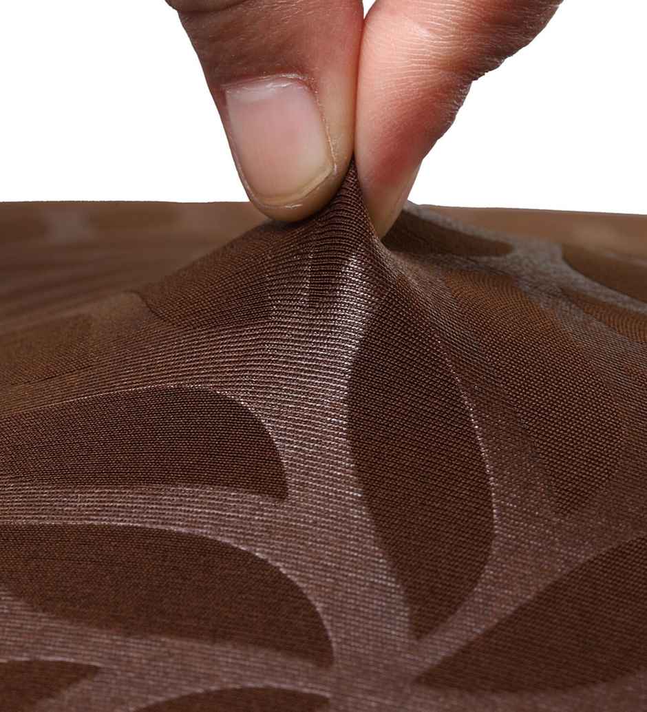 CasaCraft Pepperfry Brown Square 15x19 Inche Geometric Polyester Reversible Stretchable Chair Cover